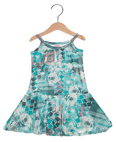 Vestido Brandili Infantil floral verde / Tamanho 12 Menor preço em Vestido Brandili Infantil floral verde / Tamanho 12