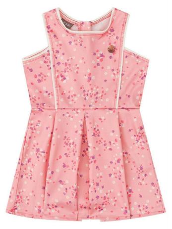 Vestido Brandili Mundi Acetinado Sem Manga Rosa Menor preço em Vestido Brandili Mundi Acetinado Sem Manga Rosa