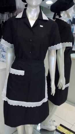 vestido uniforme azul marinho