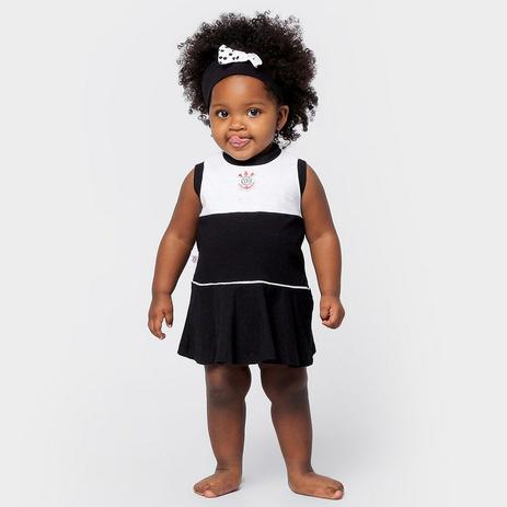 Vestido Corinthians Infantil Regata Oficial - Revedor Menor preço em Vestido Corinthians Infantil Regata Oficial - Revedor
