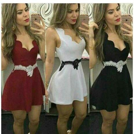 Menor preço em Vestido Curto Feminino Em Crepe Com Bojo Festa Casual Rodado - Tec online brasil