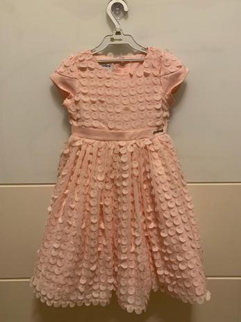 vestido de festa rosa bordado