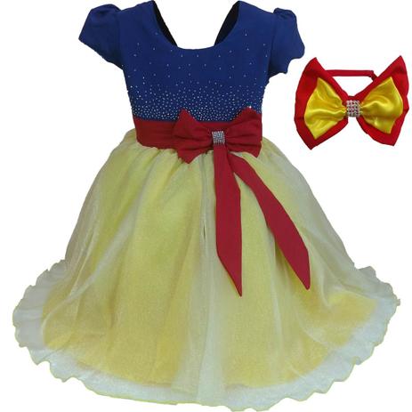 Vestido de Festa Branca de Neve Brilhante Luxo Com Tiara - Fantasias carol gi Menor preço em Vestido de Festa Branca de Neve Brilhante Luxo Com Tiara - Fantasias carol gi