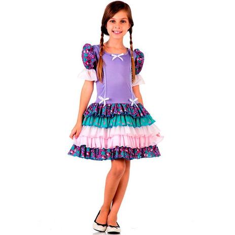 Vestido de Festa Junina Caipira Caipirinha Infantil Luxo Babados - Sulamericana é boa?