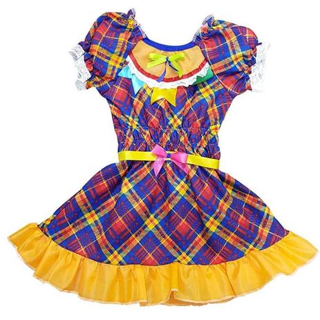 vestido xadrez feminina infantil