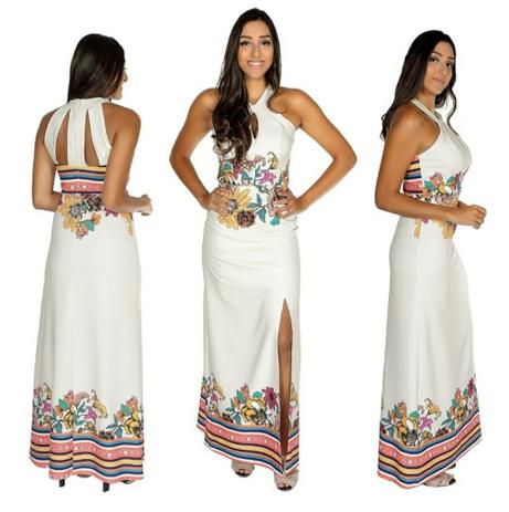 vestido na cor off