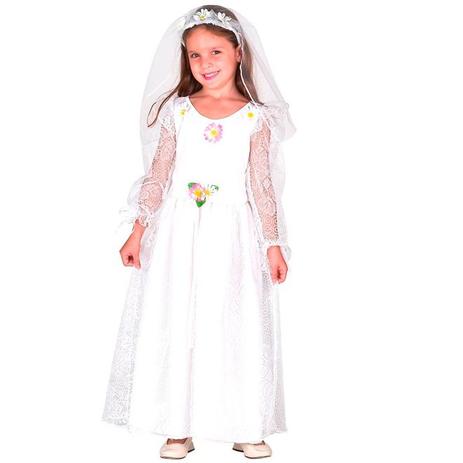 vestido de noivinha para criança