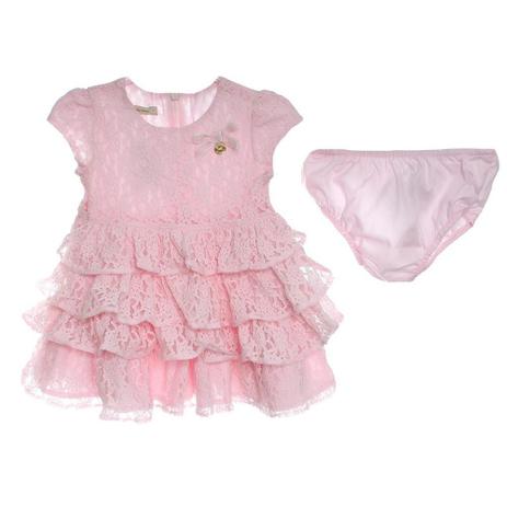 Vestido e Calcinha Bebê Renda - 1+1 Menor preço em Vestido e Calcinha Bebê Renda - 1+1