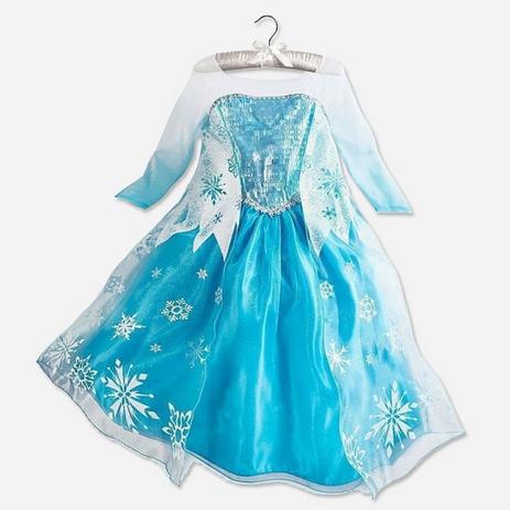 Vestido Fantasia Infantil Elsa Frozen Degradê Menor preço em Vestido Fantasia Infantil Elsa Frozen Degradê