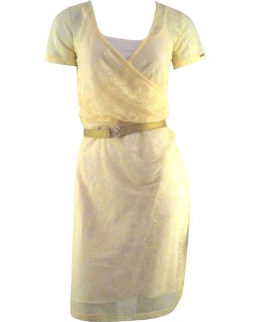 vestido feminino amarelo