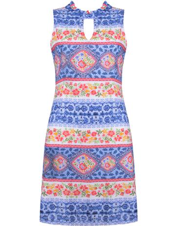 vestido social floral