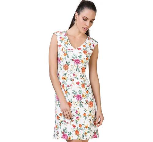 vestido social floral