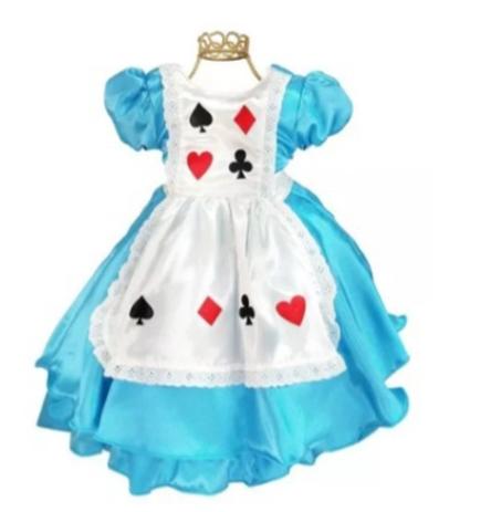 vestido 1 ano alice no pais das maravilhas