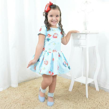 pequena sereia vestido