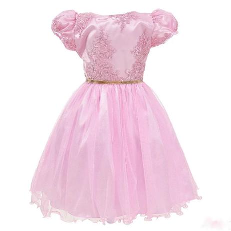 vestido de florista rosa bebe