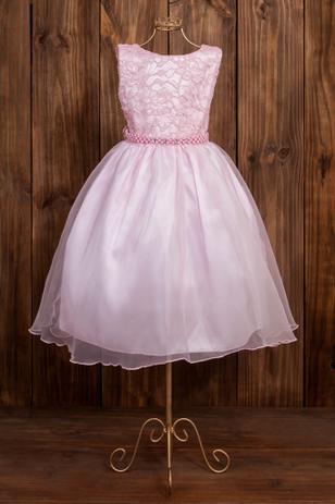 vestido infantil rosa bebê