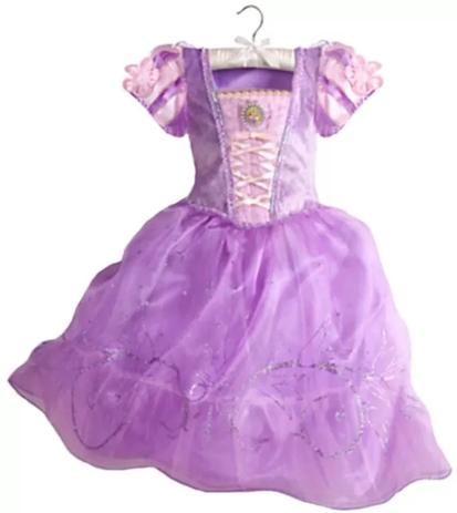 vestido rapunzel luxo