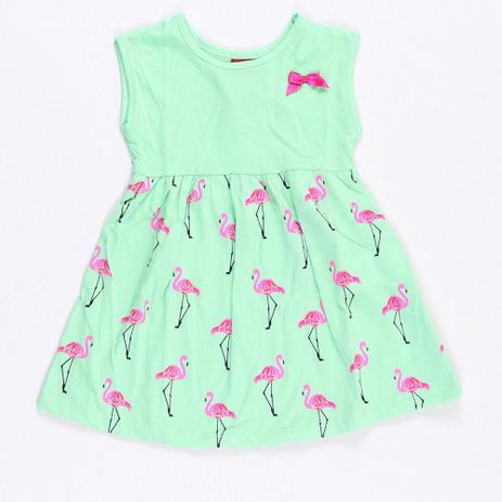 Vestido Flamingo Verde - Bee Loop -