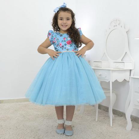 vestido infantil tule