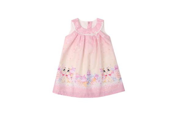 vestido rosa delicado