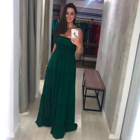 Vestido Gabriela - Verde Esmeralda - Closet RC