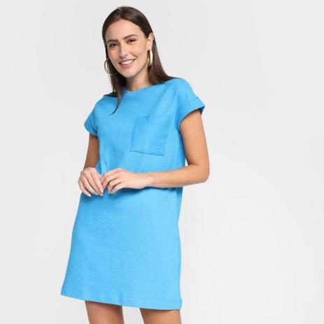 Vestido Hering Curto Liso C/ Bolso Menor preço em Vestido Hering Curto Liso C/ Bolso