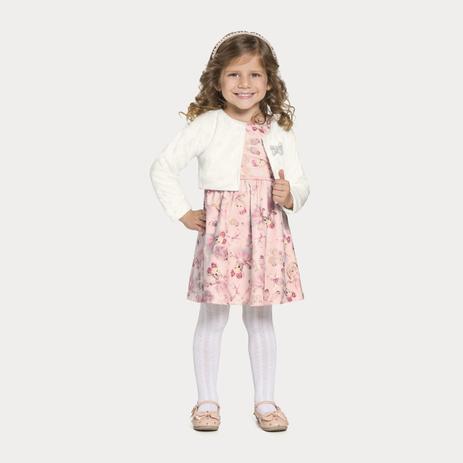vestido com casaco infantil