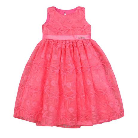 Vestido Infantil Animê Bordado Rosa - Anime Menor preço em Vestido Infantil Animê Bordado Rosa - Anime