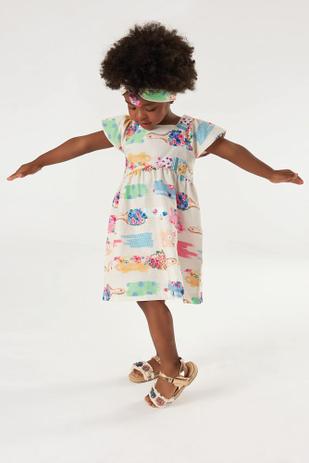 vestido infantil aquarela