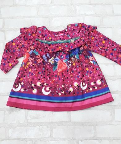 vestido infantil colorido