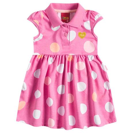 Vestido Infantil Bolinhas Rosa - Kyly Menor preço em Vestido Infantil Bolinhas Rosa - Kyly