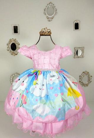 Vestido Infantil Chuva de Amor 1949 - Mariê Menor preço em Vestido Infantil Chuva de Amor 1949 - Mariê