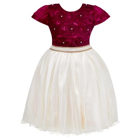 vestido de daminha com renda