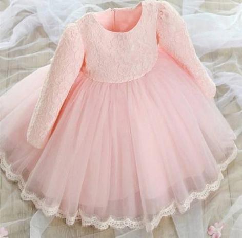 vestido infantil de renda para festa