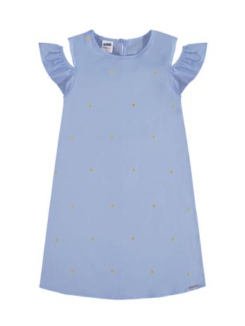 Vestido Infantil Estrelas em Tricoline - Marlan Menor preço em Vestido Infantil Estrelas em Tricoline - Marlan