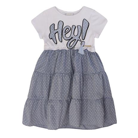 Vestido Infantil Feminino Momi Rotativo Poá Pequeno Menor preço em Vestido Infantil Feminino Momi Rotativo Poá Pequeno