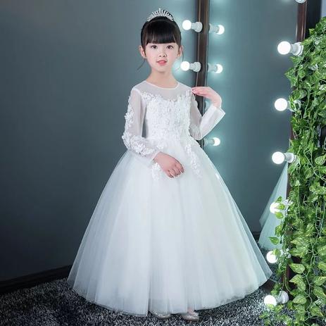 vestido branco para florista