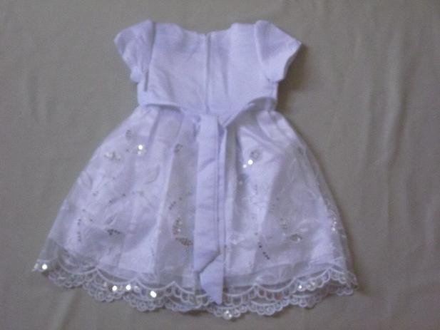 vestido infantil de festa branco