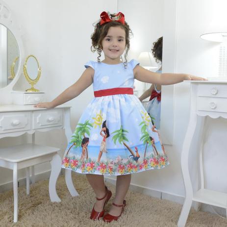 vestido de festa da moana