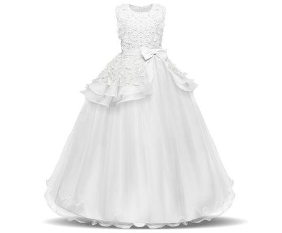 vestido daminha longo