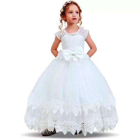 vestidos de florista branco