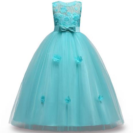 vestido de princesa verde infantil