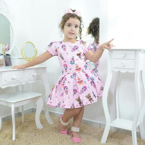 vestido infantil tema lol