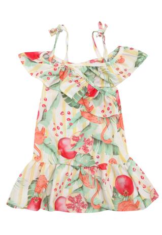 vestido de flamingo infantil