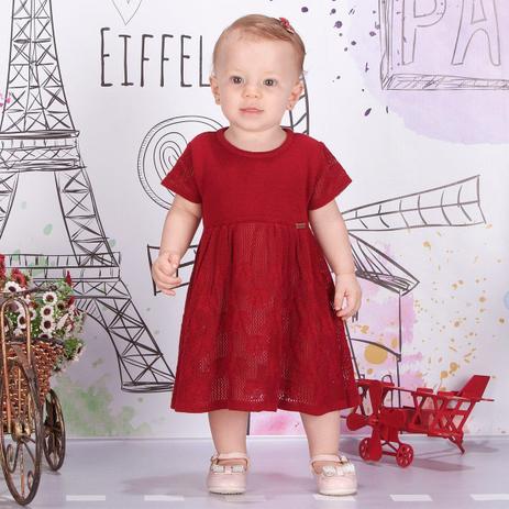 vestido infantil trico