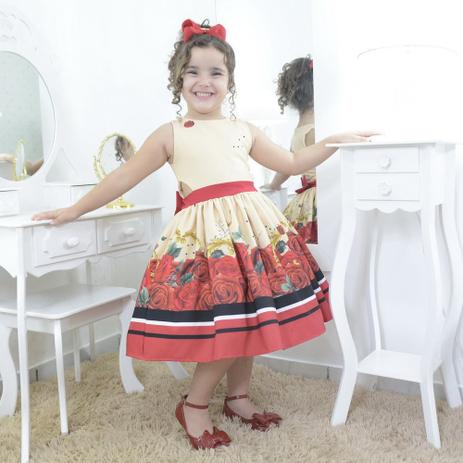 vestido infantil jardim