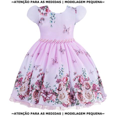 Vestido Infantil Jardim Encantado Floral Dama de Honra - GIOVANELLA