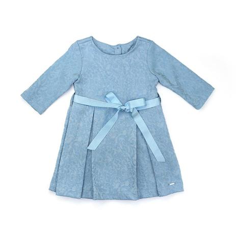 vestido infantil azul claro