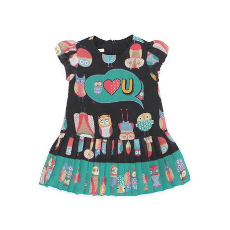 vestido de voal estampado