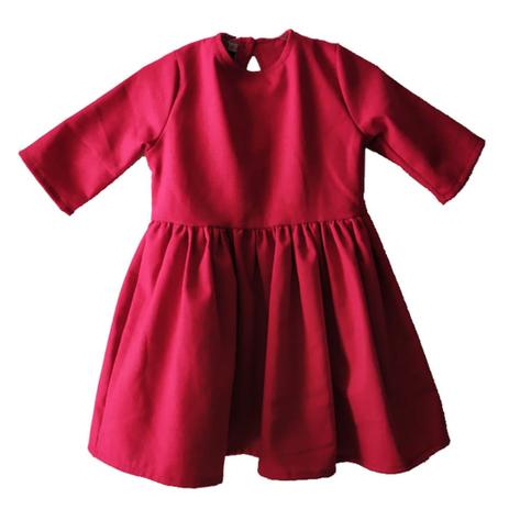 vestido infantil social vermelho